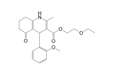 2-ethoxyethyl 4-(2-methoxyphenyl)-2-methyl-5-oxo-1,4,5,6,7,8-hexahydro-3-quinolinecarboxylate