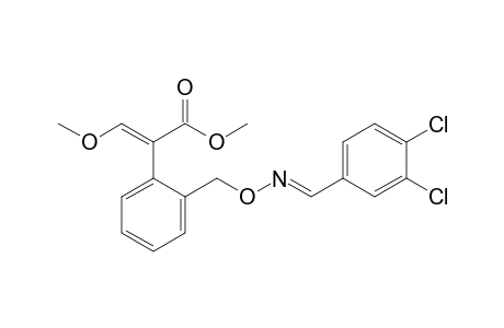 Benzeneacetic acid, 2-[[[[(3,4-dichlorophenyl)methylene]amino]oxy]methyl]-alpha-(methoxymethylene)-, methyl ester