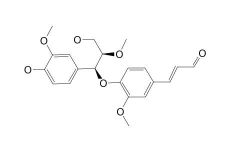 BALANOPHONIN-E;1',9'-DIHYDROXY-2,2'-DIMETHOXY-8'-METHOXY-1,7'-OXO-PHENYL-PROPYL-CONIFERALDEHYDE