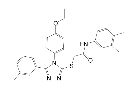 N-(3,4-dimethylphenyl)-2-{[4-(4-ethoxyphenyl)-5-(3-methylphenyl)-4H-1,2,4-triazol-3-yl]sulfanyl}acetamide