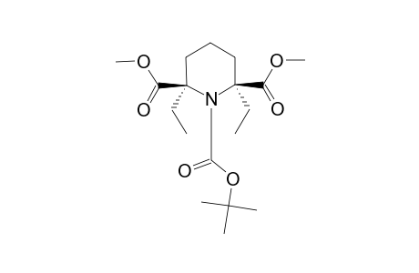 CIS-N-TERT.-BUTOXYCARBONYL-2,6-DIETHYL-PIPERIDINE-2,6-DICARBOXYLIC-ACID-DIMETHYLESTER