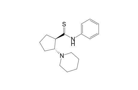 trans-2-Piperidin-1-ylcyclopentanecarbothioic acid phenylamide