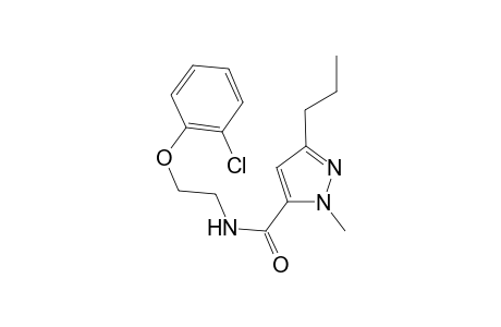1H-Pyrazole-5-carboxamide, N-[2-(2-chlorophenoxy)ethyl]-1-methyl-3-propyl-