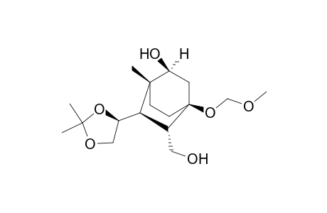 (1R,2S,4S,5S.6R,4'S)-5-Hydroxymethyl-4-methoxymethoxy-1-methyl-6-(2',2'-dimethyl-1',3'-dioxolan-4'-yl)bicxyclo[2.2.2]octane-2-ol