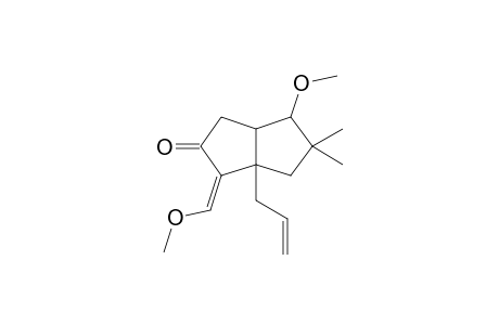 (1RS,5RS,8RS)-6-Methoxy-2-methoxymethylene-7,7-dimethyl-1-(2-propenyl)bicyclo[3.3.0]octan-3-one