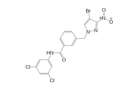3-[(4-bromo-3-nitro-1H-pyrazol-1-yl)methyl]-N-(3,5-dichlorophenyl)benzamide