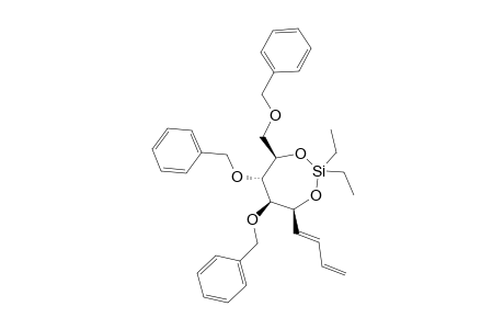 5,6-DIBENZYLOXY-4-BENZYLOXYMETHYL-7-BUTA-1'',3''-DIENYL-2,2-DIETHYL-1,3,2-DIOXASILEPANE