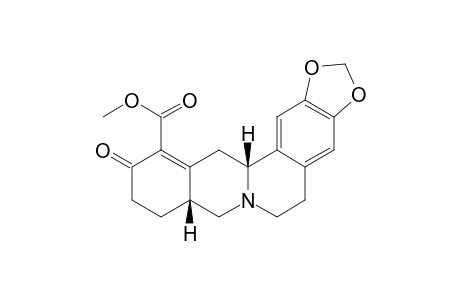 6H-Benzo[g]-1,3-benzodioxolo[5,6-a]quinolizine-12-carboxylic acid, 5,8,8a,9,10,11,13,13a-octahydro-11-oxo-, methyl ester, cis-