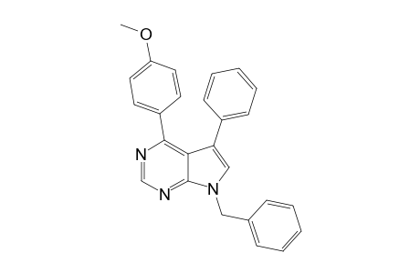 7-BENZYL-4-(4-METHOXYPHENYL)-5-PHENYL-7H-PYRROLO-[2,3-D]-PYRIMIDINE