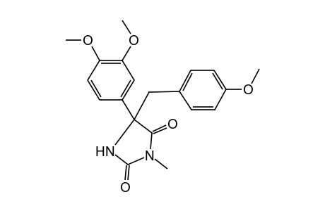 5-(3,4-DIMETHOXYPHENYL)-5-(p-METHOXYBENZYL)-3-METHYLHYDANTOIN