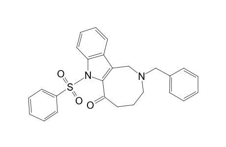 6H-Azocino[4,3-b]indol-6-one, 1,2,3,4,5,7-hexahydro-2-(phenylmethyl)-7-(phenylsulfonyl)-