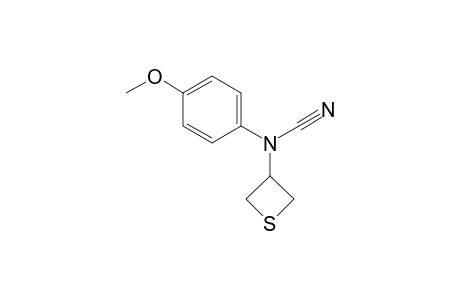 N-(4-Methoxyphenyl)-N-(thietan-3-yl)cyanamide