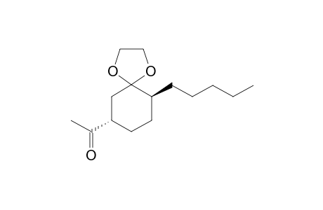 (2S,5S)-(2-Pentyl-5-acetyl-1-cyclohaxanone ethylene acetal