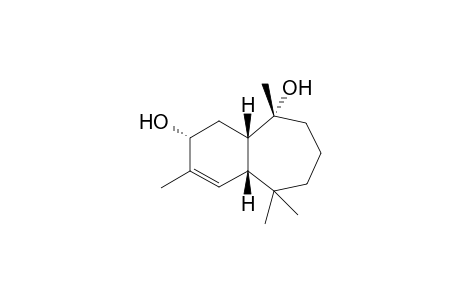 3,7,11,11-Tetramethylbicyclo[5.4.0]undec-2-en-4,7-diol [Isocentdarol (Diol-III)]
