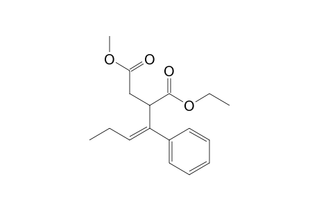(E)-1-Ethyl 4-methyl 2-(1-phenylbut-1-enyl)succinate