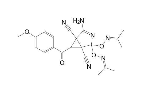 3-azabicyclo[3.1.0]hex-2-ene-1,5-dicarbonitrile, 2-amino-6-(4-methoxybenzoyl)-4,4-bis[[(1-methylethylidene)amino]oxy]-