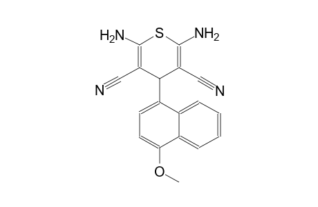 4H-thiopyran-3,5-dicarbonitrile, 2,6-diamino-4-(4-methoxy-1-naphthalenyl)-
