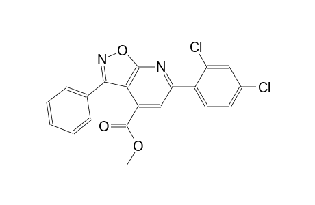 isoxazolo[5,4-b]pyridine-4-carboxylic acid, 6-(2,4-dichlorophenyl)-3-phenyl-, methyl ester