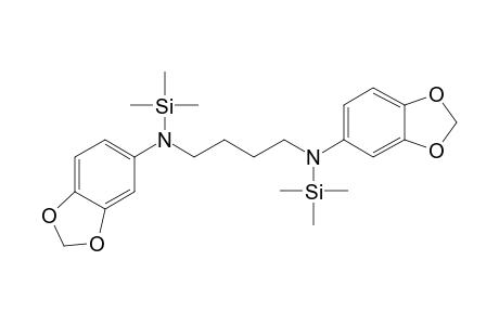 N1,N4-di(1,3-benzodioxol-5-yl)-N1,N4-bis(trimethylsilyl)butane-1,4-diamine