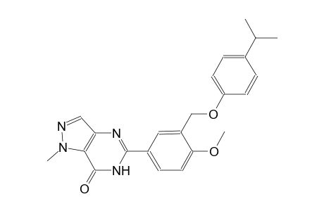 5-{3-[(4-isopropylphenoxy)methyl]-4-methoxyphenyl}-1-methyl-1,6-dihydro-7H-pyrazolo[4,3-d]pyrimidin-7-one