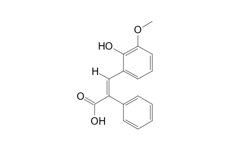trans-3-(2-Hydroxy-3-methoxyphenyl)-2-phenylacrylic acid