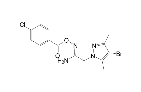 (1Z)-2-(4-bromo-3,5-dimethyl-1H-pyrazol-1-yl)-N'-[(4-chlorobenzoyl)oxy]ethanimidamide