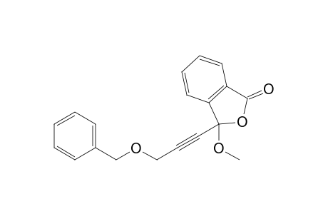 3-Methoxy-3-(3-benzyloxypropynyl)-1,3-dihydroisobenzofuranone