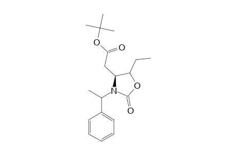 (4S,5S,ALPHA-R)-4-[(TERT.-BUTOXYCARBONYL)-METHYL]-5-ETHYL-(ALPHA-METHYLBENZYL)-OXAZOLIDIN-2-ONE