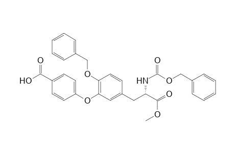 N-[(Phenylmethoxy)carbonyl]-O-(phenylmethyl)-3-(4-carboxyphenoxy)-L-tyrosine Methyl Ester