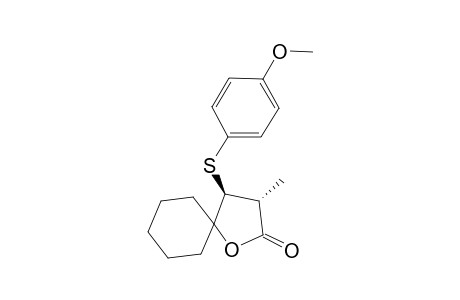 (1S,2R)-1-(4-methoxyphenyl)sulfanyl-2-methyl-4-oxaspiro[4.5]decan-3-one