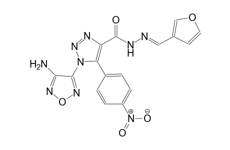 1-(4-amino-1,2,5-oxadiazol-3-yl)-N'-[(E)-3-furylmethylidene]-5-(4-nitrophenyl)-1H-1,2,3-triazole-4-carbohydrazide