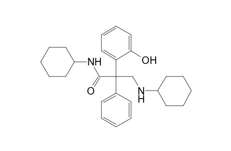 N-CYCLOHEXYL-3-(CYCLOHEXYLAMINO)-2-(o-HYDROXYPHENYL)-2-PHENYLPROPIONAMIDE