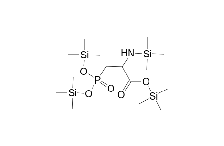 Alanine, 3-[bis[(trimethylsilyl)oxy]phosphinyl]-N-(trimethylsilyl)-, trimethylsilyl ester