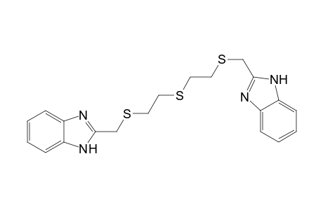 2-[[2-[2-(1H-benzimidazol-2-ylmethylthio)ethylthio]ethylthio]methyl]-1H-benzimidazole
