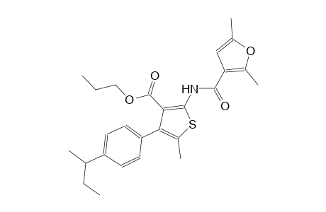 propyl 4-(4-sec-butylphenyl)-2-[(2,5-dimethyl-3-furoyl)amino]-5-methyl-3-thiophenecarboxylate