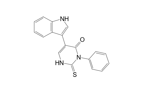 2,3-Dihydro-5-(1H-indol-3-yl)-3-phenyl-2-thioxopyrimidine-4(1H)-one