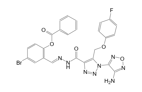 2-{(E)-[({1-(4-amino-1,2,5-oxadiazol-3-yl)-5-[(4-fluorophenoxy)methyl]-1H-1,2,3-triazol-4-yl}carbonyl)hydrazono]methyl}-4-bromophenyl benzoate