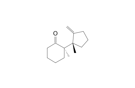 (2R)-2-methyl-2-[(1S)-1-methyl-2-methylene-cyclopentyl]cyclohexanone