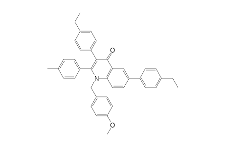 3,6-Bis(4-ethylphenyl)-1-(4-methoxybenzyl)-2-p-tolylquinolin-4(1H)-one