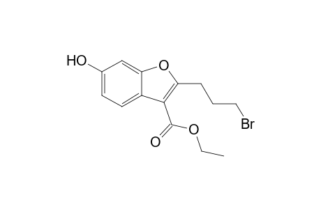2-(3-bromopropyl)-6-hydroxy-3-benzofurancarboxylic acid ethyl ester