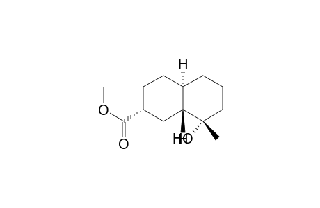 2-Naphthalenecarboxylic acid, decahydro-8-hydroxy-8-methyl-, methyl ester, (2.alpha.,4a.alpha.,8.beta.,8a.beta.)-