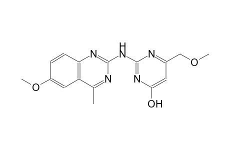 6-(methoxymethyl)-2-[(6-methoxy-4-methyl-2-quinazolinyl)amino]-4-pyrimidinol