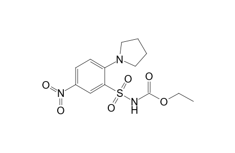 Ethyl N-[5'-nitro-2'-(1"-pyrrolidinyl)-phenylsulfonyl]-carbamate