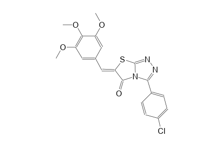 (6Z)-3-(4-chlorophenyl)-6-(3,4,5-trimethoxybenzylidene)[1,3]thiazolo[2,3-c][1,2,4]triazol-5(6H)-one
