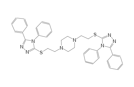 piperazine, 1,4-bis[2-[(4,5-diphenyl-4H-1,2,4-triazol-3-yl)thio]ethyl]-
