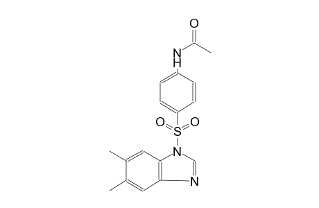 N-{4-[(5,6-dimethyl-1H-benzimidazol-1-yl)sulfonyl]phenyl}acetamide