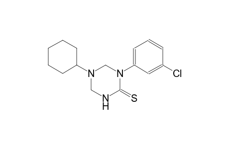 1-(3-chlorophenyl)-5-cyclohexyltetrahydro-1,3,5-triazine-2(1H)-thione