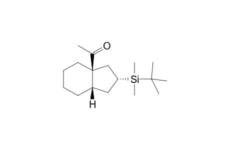 (1S,6S,8R)-1-Acetyl-8-tert-butyldimethylsilylbicyclo[4.3.0]nonane