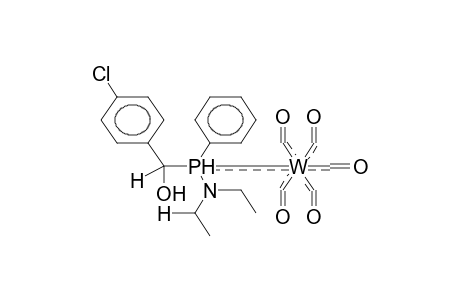 (ALPHA-HYDROXY-4-CHLOROBENZYL)PHENYL(DIETHYLAMINO)PHOSPHINE-PENTACARBONYLTUNGSTEN COMPLEX