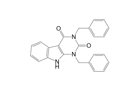1,3-bis(phenylmethyl)-9H-pyrimido[4,5-b]indole-2,4-dione